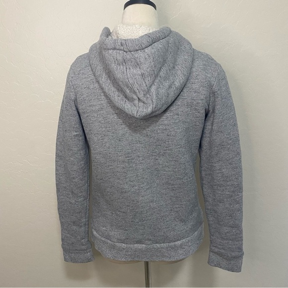 Roxy Sherpa lined gray sweatshirt hoodie Size S/P - Picture 4 of 10